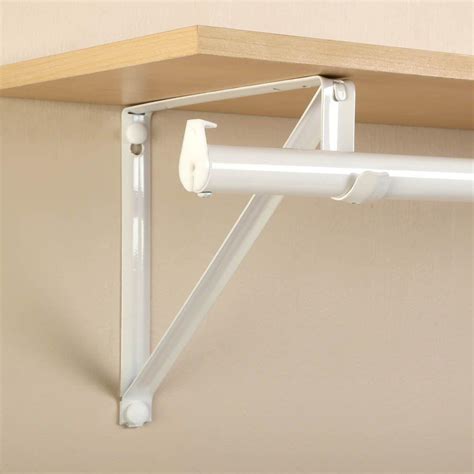 closet shelf system metal brackets|heavy duty closet rod brackets.